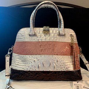 Brahmin Sydney Satchel - Toasted Macaroon Cassini